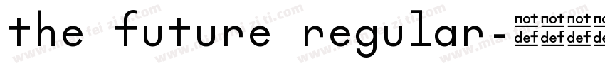 the future regular字体转换